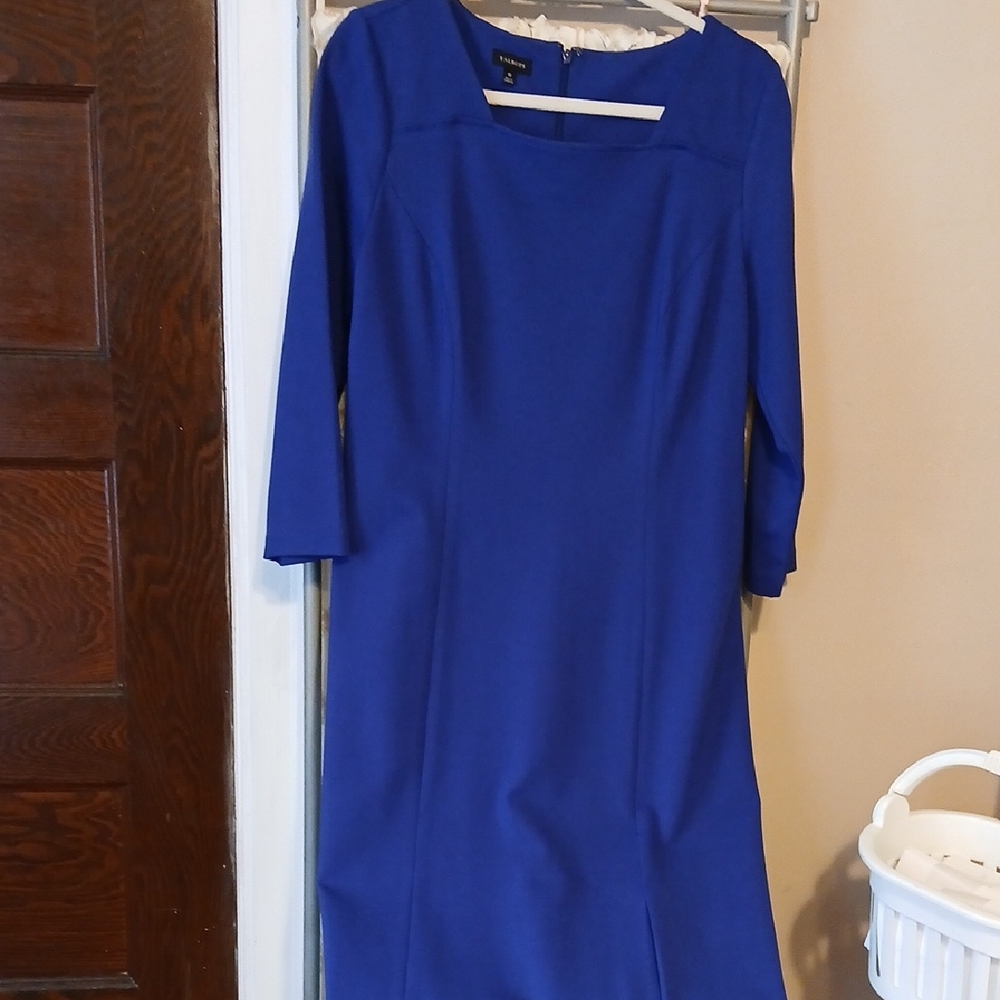 Nwot TALBOTS Sz 10 Blue Dress